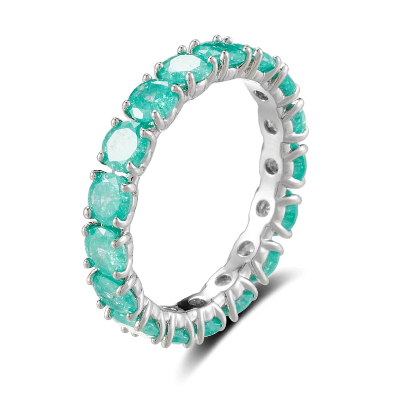 Emerald Halo Ring