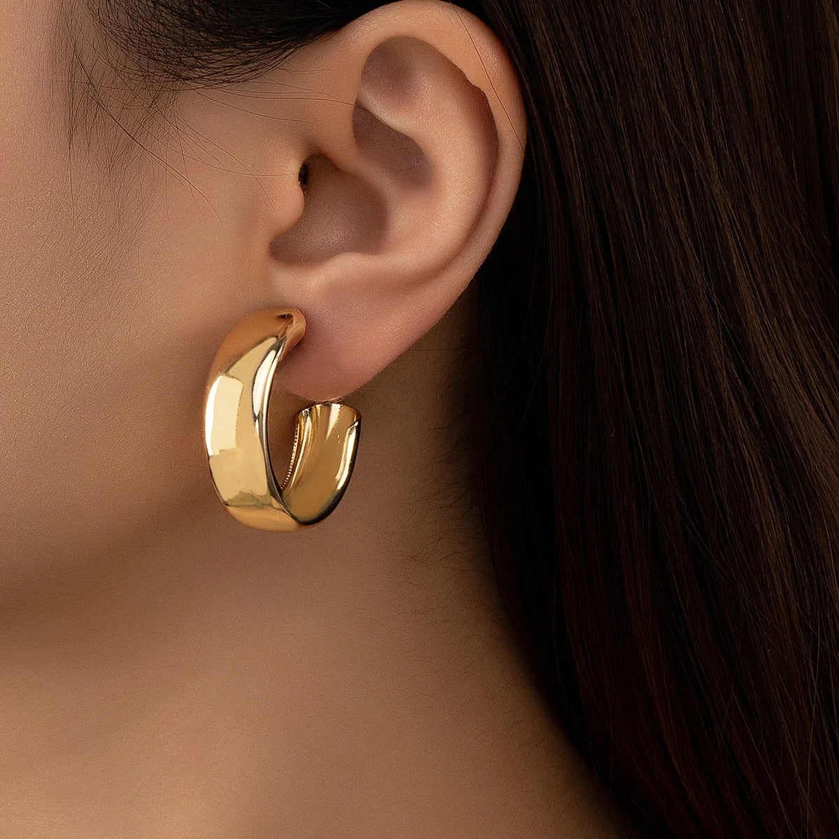 Golden Aura Hoops